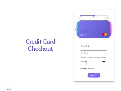 Daily UI #002 - Credit Card Checkout