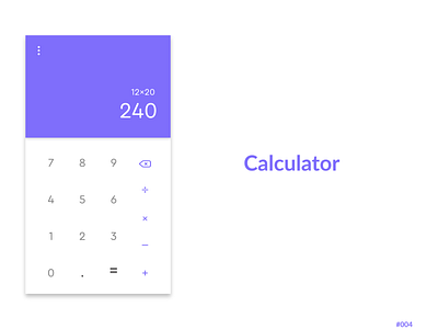 Daily UI #004