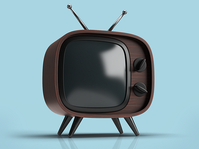 #3dtuesday - Wooden TV 3dsmax 3dtuesday adobe dimension simplistic tv wooden