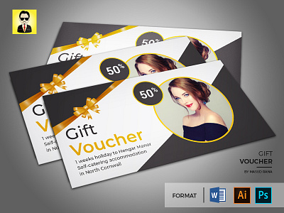 Gift Voucher/Coupon beauty body coupon design girl health print voucher