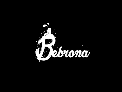 Bebrona logo mark minimalism monogram typo