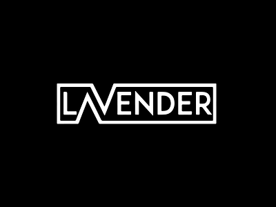 Lavender logo mark minimalism monogram typo