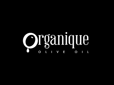 Organique Olive Oil logo mark minimalism monogram typo