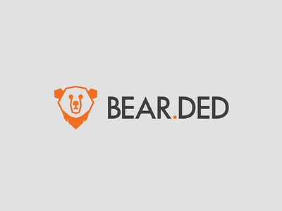 Bear.Ded brand icon identity illustration logo minimalism