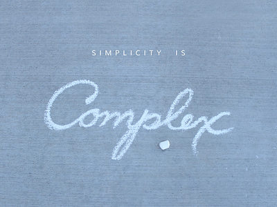Simplicity Is Complex chalk grey playoff rothridge shopify simplicity white