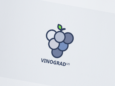 Vinograd.us branding illustration logo vector