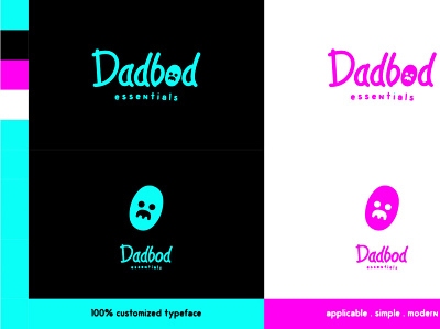 Dadbod Essentials brand brand identity icon logo logo design logotype minimal