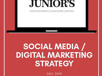 Junior's Media Strategy Plan smm digitalmarketing pr plans