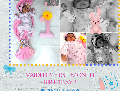 Birthday Annoucement Flyer announce announcement baby babybirthday design flyer