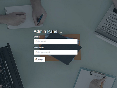 Admin Panel php user interface design