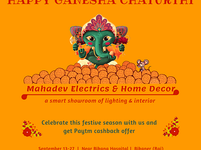 Branding, FestiveOffer Announcement announcements branding festivity ganesha indian offers