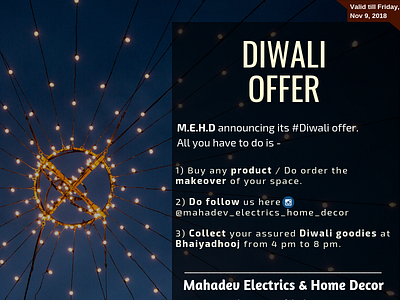 M.E.H.D Diwali_Offer