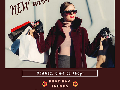 Pt Diwali2018 Newarrivals ad advertising flyer branding clothing label content creation diwali social media marketing