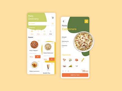 Pasta Delivery - Mobile App