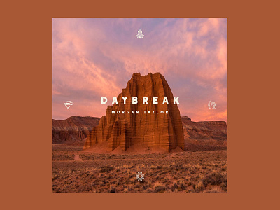 Morgan Taylor Daybreak Album Art album album art album cover cowboy desert music pink streaming sunset west