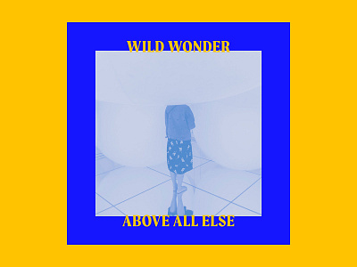 Wild Wonder Above All Else Album Art abstract album album art album cover blue music streaming yellow