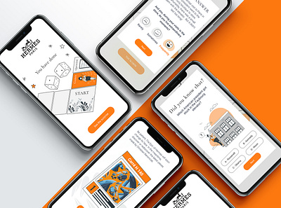 Hermès : Mini game app concept application design game illustration luxe