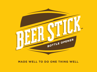 Beer Stick beer identity logo