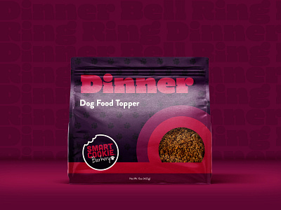 Smart Cookie - Dinner dinner dog dog food packaging packaging design pet typography