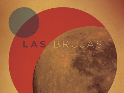 Las Brujas // Gig Poster gig poster moon music poster