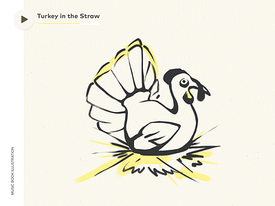 Music Book Illustration - Turkey in the Straw