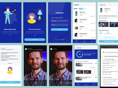 Coach - Retail training app bot retail training uidesign uxdesign voice assistant