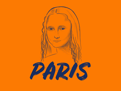 Paris Poster contrast digital painting duotone poster design typehue typogaphy