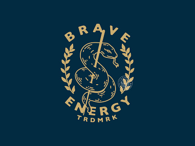 Brave energy badge design apparel artwork badge design branding brandmerch clothing handdrawn illustration logo merchandise monoline patch design t-shirt design