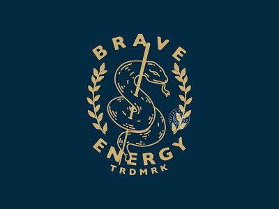 Brave energy badge design apparel artwork badge design branding brandmerch clothing handdrawn illustration logo merchandise monoline patch design t shirt design