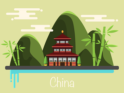 China 2d adobe ai art china design illustration vector