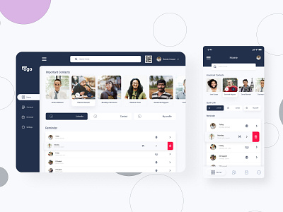 Social  Web & Mobile App UI Design