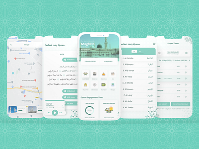 Islamic App Ui app app design islamic islamic app quran ui ui ux design uiux ux