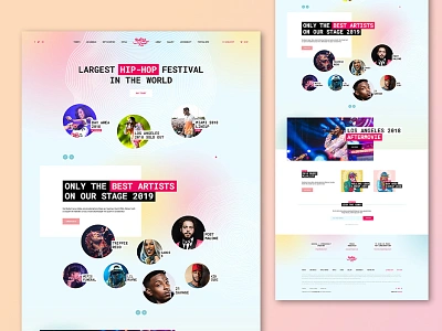 Rolling Loud Design Direction Concept branding design entertainment logo ui ux web website wordpress