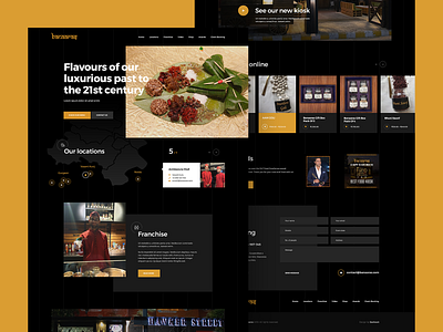 Banaaras Web Design For Restaurant branding delhi design dining entertainment food food and drink icon india logo minimal restaurant ui ux vector web web design website wordpress yummy