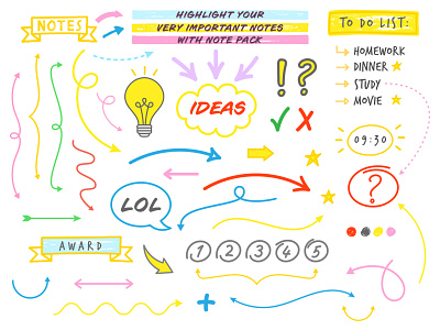 Note Taking Vector Set