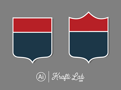 Free Badge Shape Vector Set badge club football frame free label logo royal shape soccer sport vector