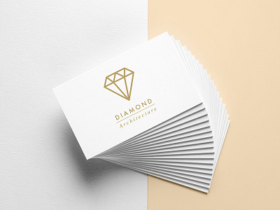 Free Corporate Business Card PSD Template branding business card color company corporate design diamond free gold logo printable shape sign simplicity symbol template typography white