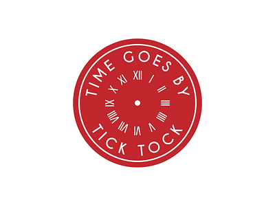 Time badge coaster design illustration label patch sticker time typography vector