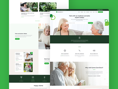 Canna Care Docs - Homepage branding cannabis clinic doctor education medical patient web deisgn website