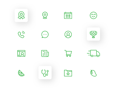 Canna Care Docs - Icon Set healthcare icon set iconography line medical minimal shop