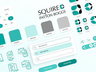 Squire Patton Boggs Mobile Law App - Design system