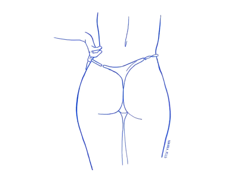 Panties up! animation body digitaldrawing drawing erotic flat illustration linear linearart sexy simpleanimation vector