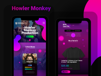 Howler Monkey interaction design vibrant colors