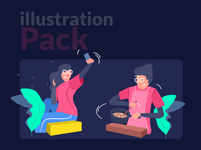Custom made illustration for UI illustrations interaction design uiux uiux design vector illustration vectorart