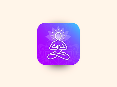 Meditation App Icon appicon icon meditation mobileappdesign