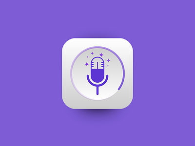 Voice Recorder Icon appicons design dribbble mobile app design ui elements voicerecorder