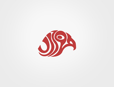 Flacon logo arabic calligraphy bird logo logo vector