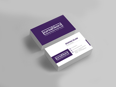 Business card for puroshkard business card design card graphicdesign illustrator