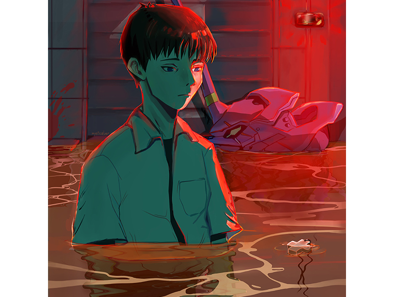 Shinji Ikari by Vera Krendeleva on Dribbble