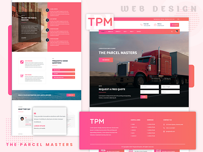 Website Designing for The Parcel Master